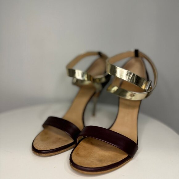 Giuseppe Zanotti Sandals - Chocolate w/ Gold Ankle Wrap, EU 41 (US/Canada 10) - Picture 4 of 7